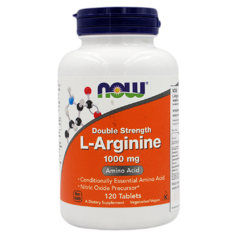 L Arginina 1000 Mg 120 Tabletas Marca Now Tremus