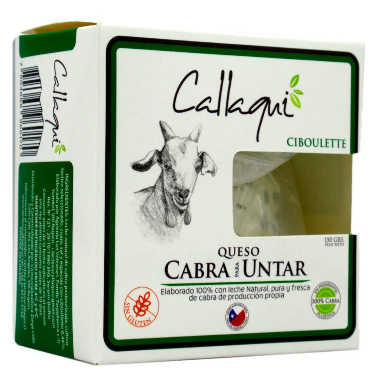 Queso De Cabra Untable Con Ciboulette 150 Grs Marca Callaqui Tremus