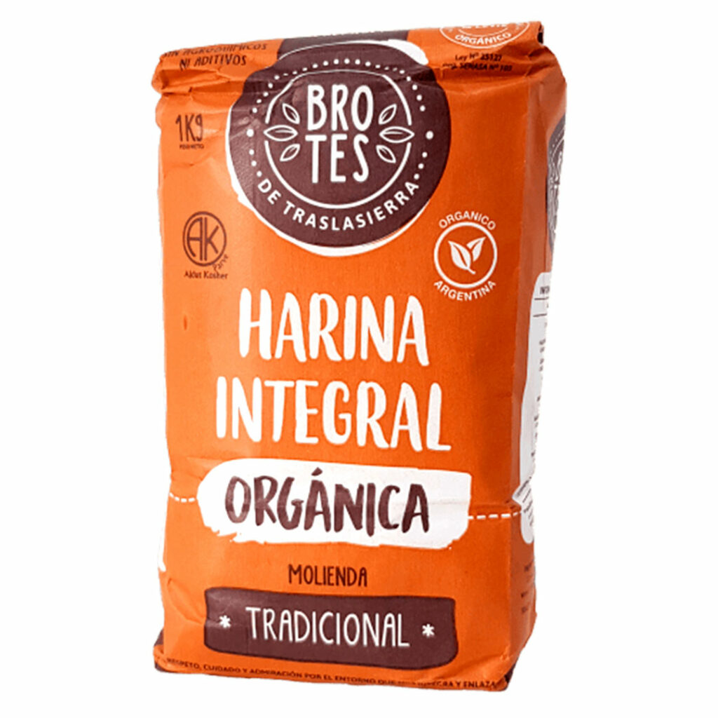 Harina De Trigo Integral Tradicional Organica Kg Marca Brotes Tremus