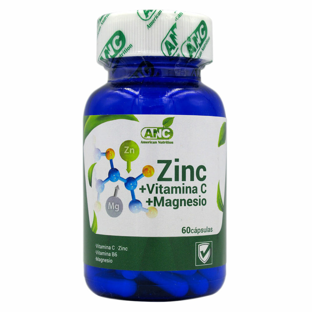 Zinc Vitamina C Magnesio 60 Capsulas Marca ANC Tremus