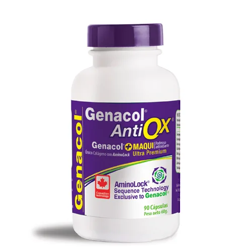 Genacol Antiox Colágeno Hidrolizado con Maqui 90 Cápsulas