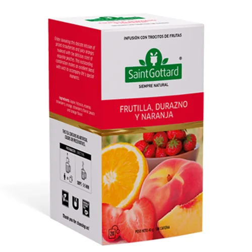 Infusión de Hierbas Frutilla Duranzo Naranja 20 bolsas