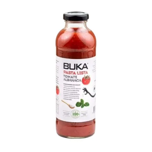 Salsa de Tomate Albahaca Sin Gluten Vegana 515 gr