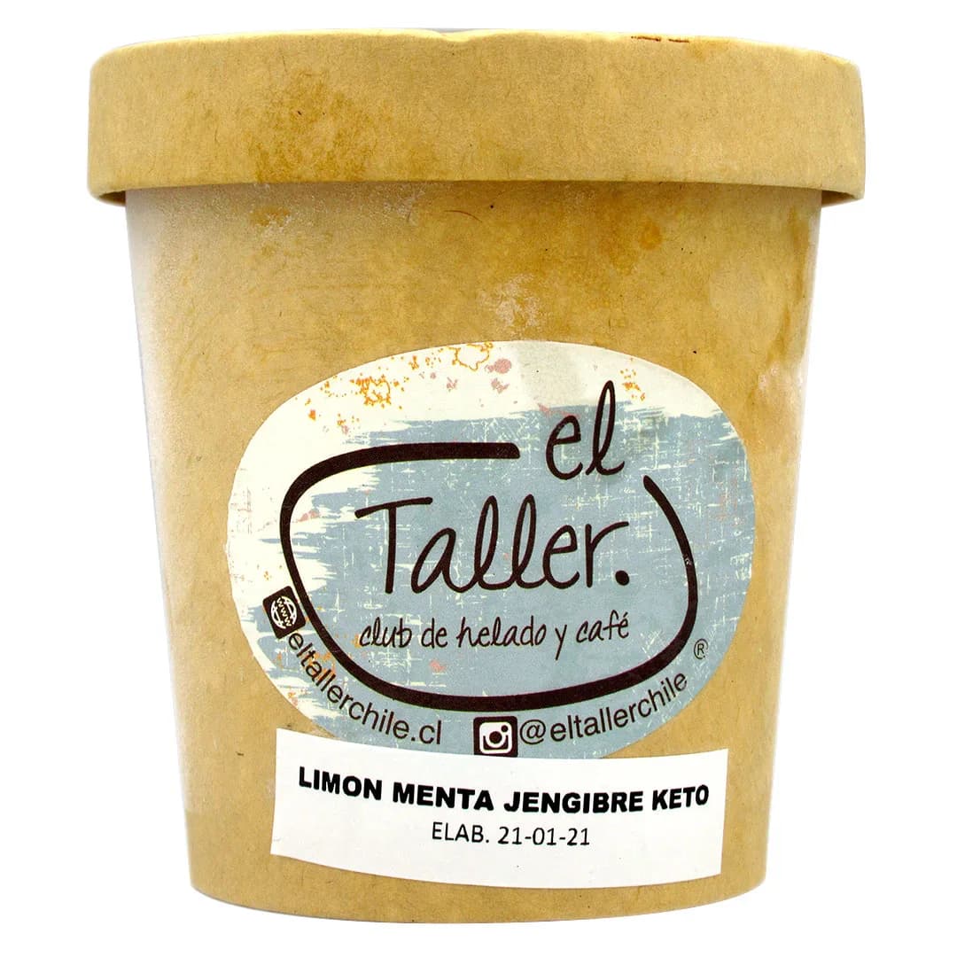 Helado keto Sabor Limón Menta y Jengibre 453 ml