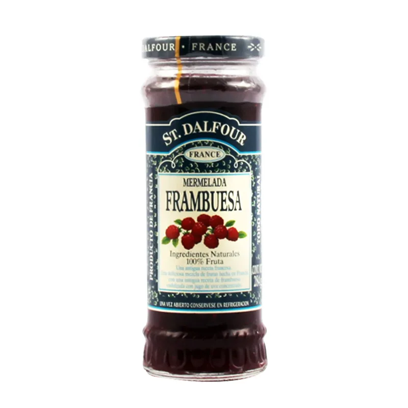 Mermelada de Frambuesa 100% fruta sin azúcar añadida 284 grs