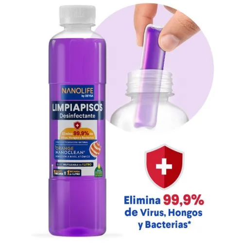 Limpia Pisos Desinfectante Lavanda Recargable 1 Lt