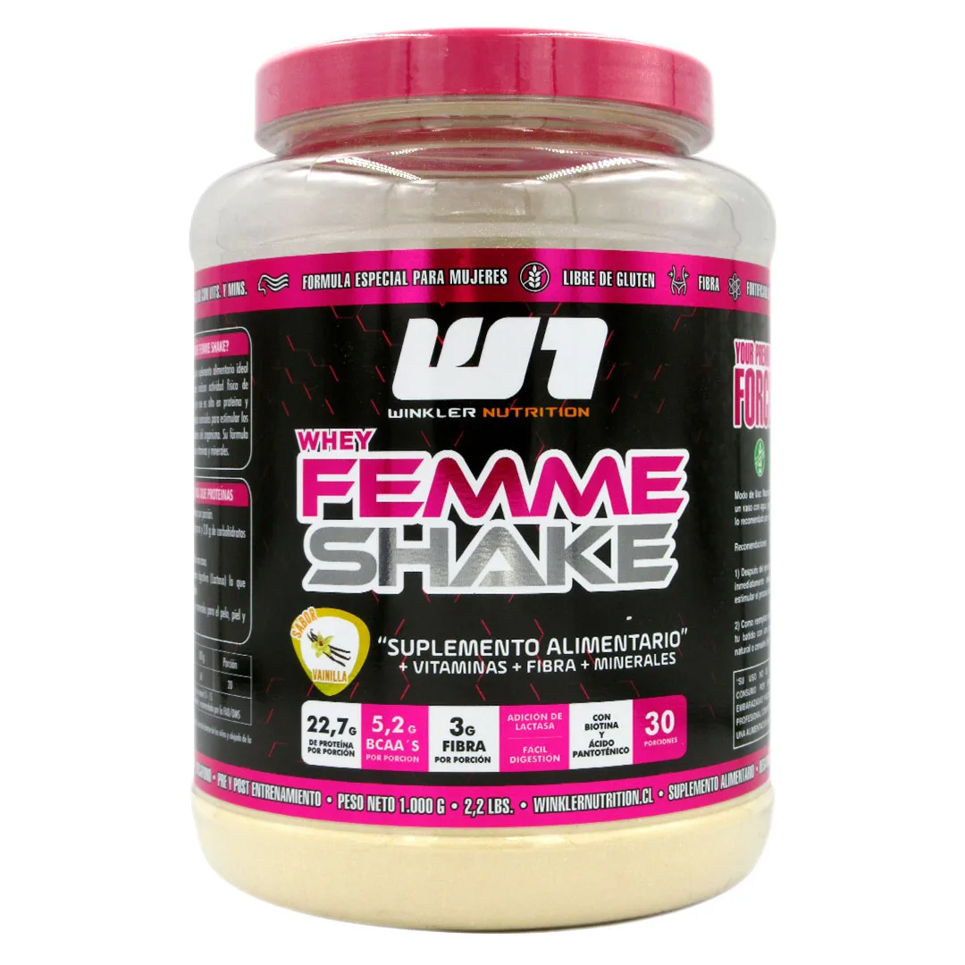 Whey Femme Shake Sabor Vainilla 1kg