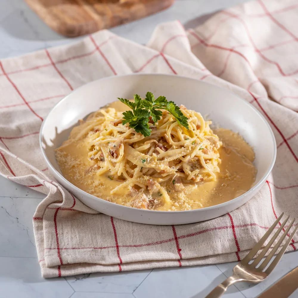 Spaguetti de Palmitos a la Carbonara Keto Tremus