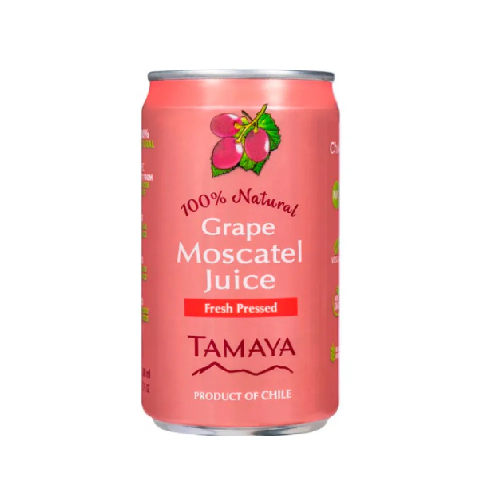 Jugo de Uva Moscatel Juice Sin Gluten Vegano lata 200 ml
