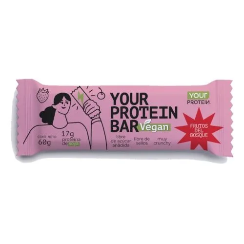Barra de Proteína VEGANA Your Protein Frutos del bosque
