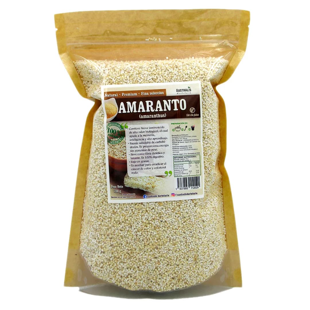 Pop de Amaranto Natural 230 grs