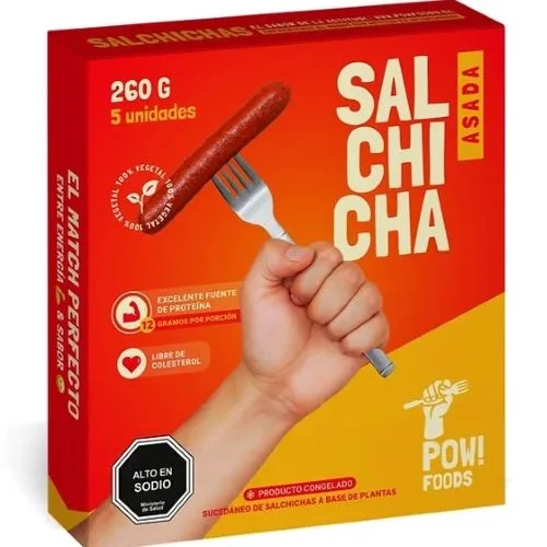 Salchicha Vegetal Asada 260 grs (5und)