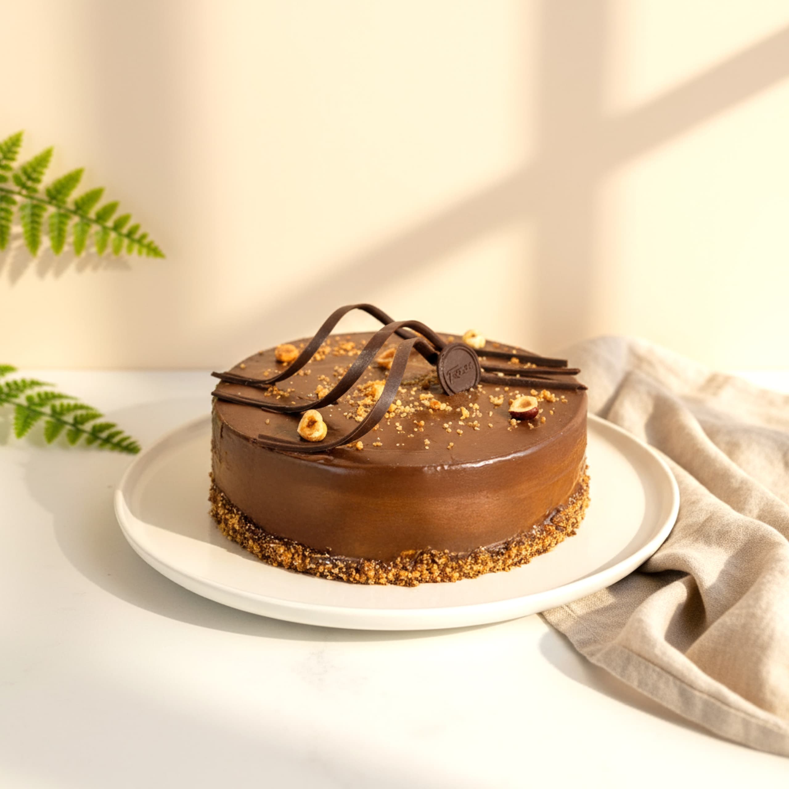 Torta Chocolate Naranja y Praliné de Avellanas, Vegana, 1335 g