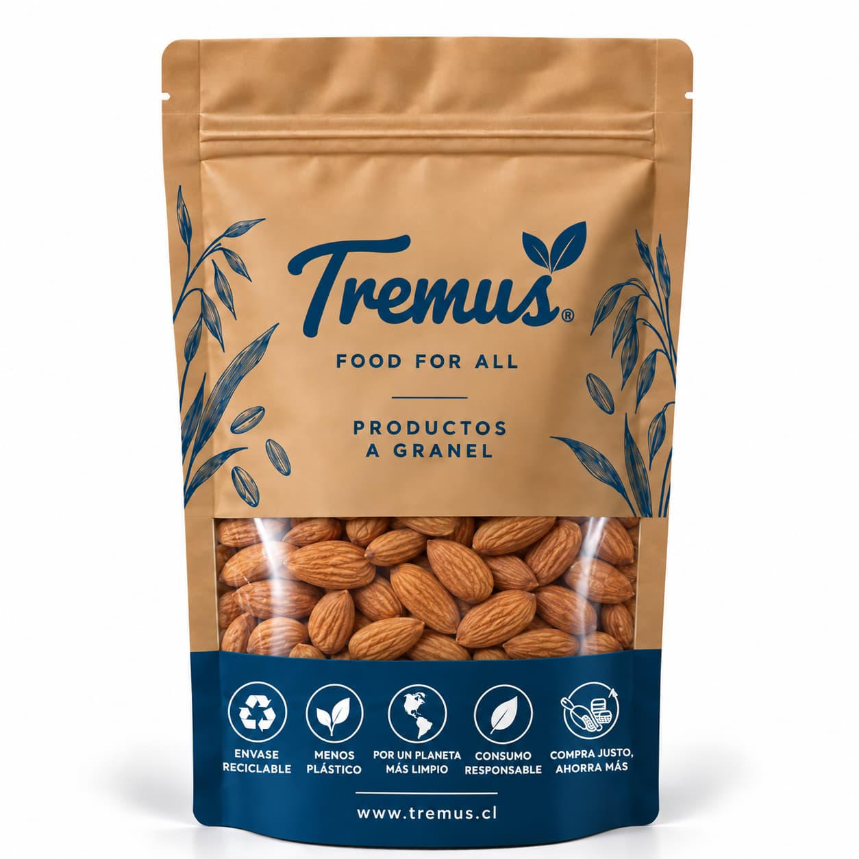Almendras Enteras Naturales, Granel Tremus