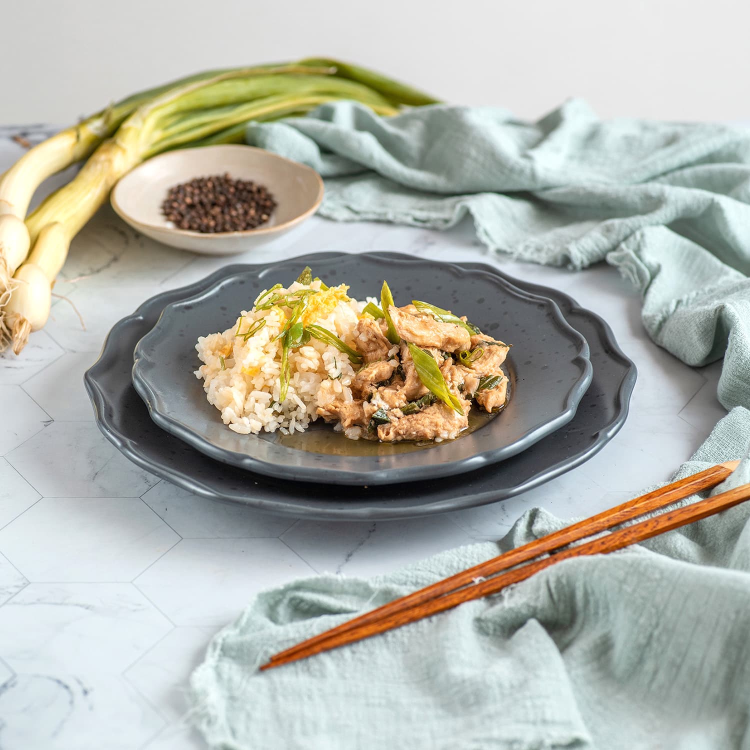 Pollo Mongoliano con Arroz Chaufa, 350 g