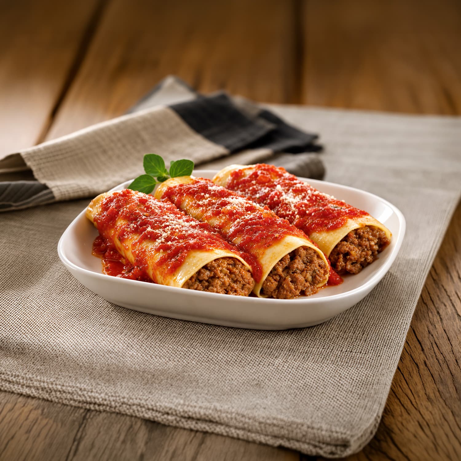 Canelón de Carne con Bechamel y Pomodoro, Keto, 330 g