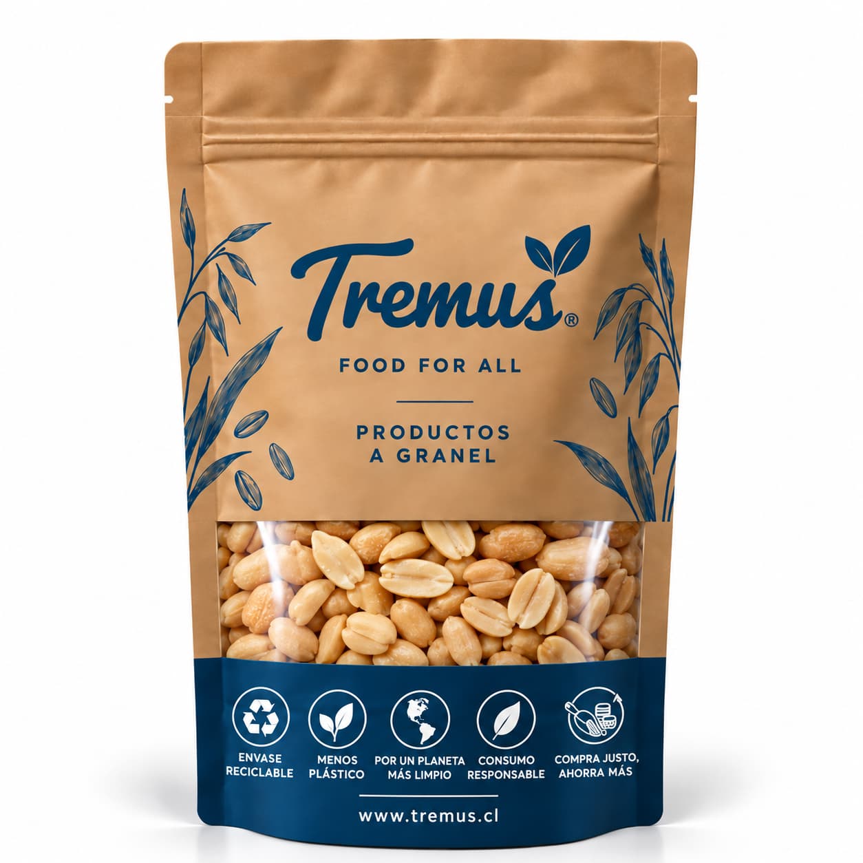 Maní, sin Sal, Granel Tremus