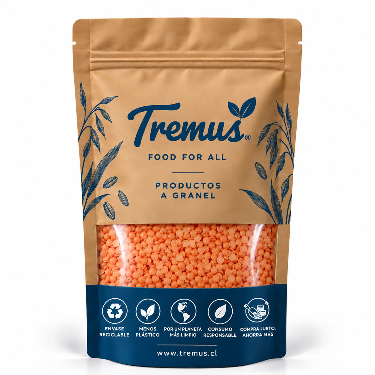 Lenteja Roja, Granel Tremus