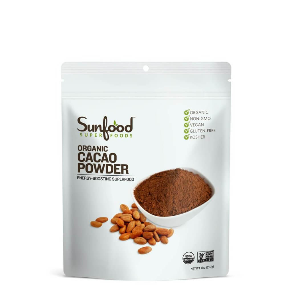 Cacao en Polvo Orgánico, 227 grs, Sunfoods Tremus