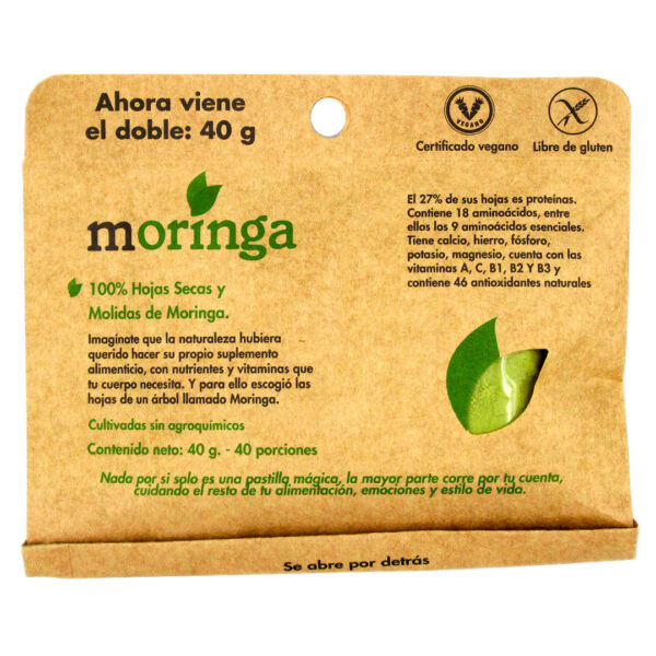 Moringa en Polvo 40 Gramos marca dulzura natural