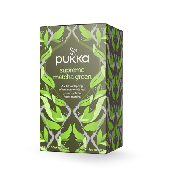 Mix de Infusión Supreme Matcha Green 20 bolsas Marca Pukka