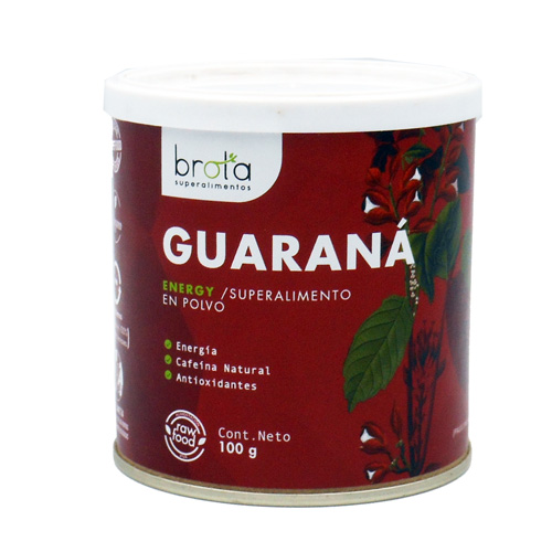 Guaraná en polvo Superalimento 100 gr marca Brota