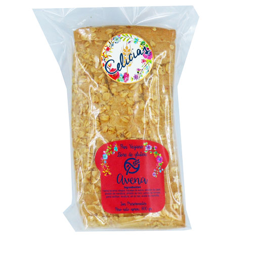 Pan de Avena Rebanado Sin Gluten 600 gr marca Celicias