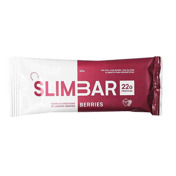 Barra de Proteína Sabor Frutos Rojos 60 gr marca Slimbar