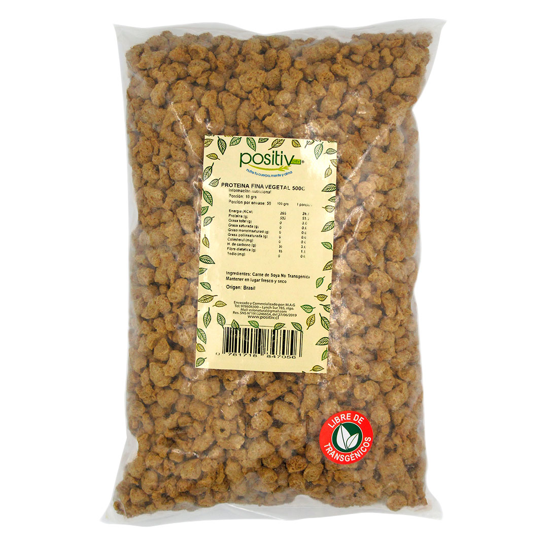 Proteina de Soya Fina 500 gr Marca Positiv 1 Proteina de Soya Fina 500 gr Marca Positiv
