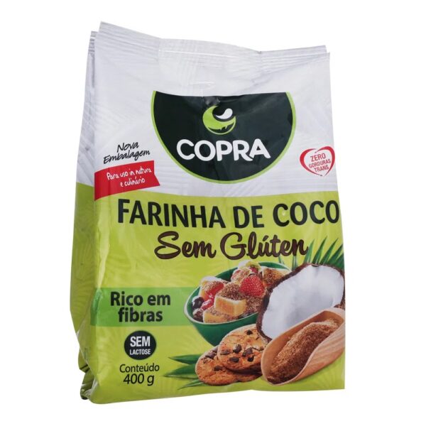 Harina de Coco, 400 grs, Marca Copra