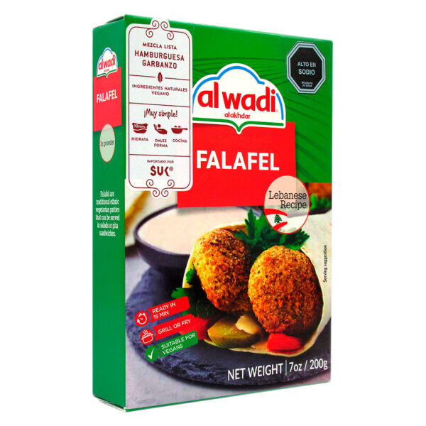 Falafel Mezcla para Hamburguesa de Garbanzo 200 Grs Marca Al Wadi