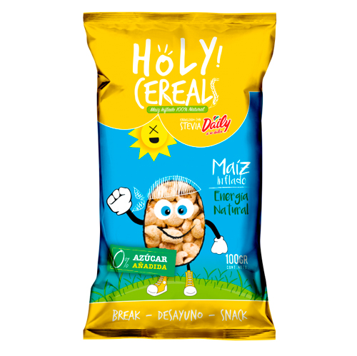 Maiz Inflado sin Azúcar añadida100 grs Marca Holy Cereal
