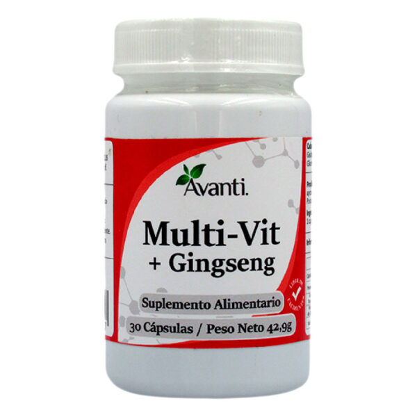 Multi-Vit + Gingseng 30 cápsulas Marca Avanti