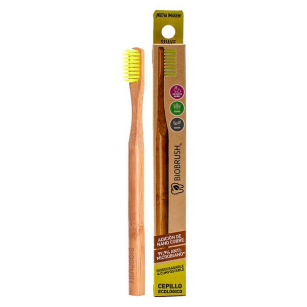 Cepillo de Dientes Suave Amarillo Marca Biobrush