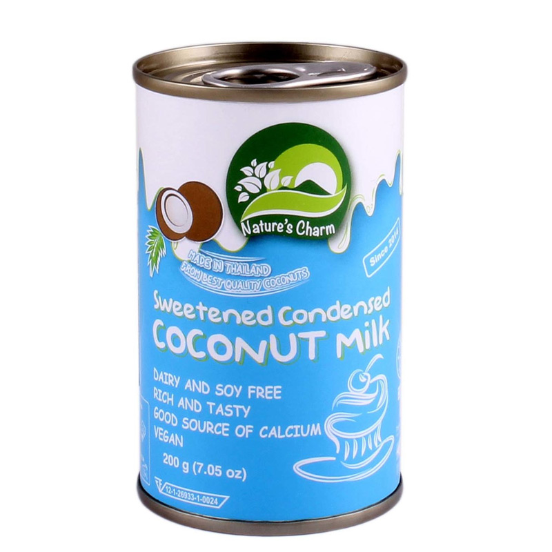 Alimento Condensado de Coco 200 ml Marca Natures Charm