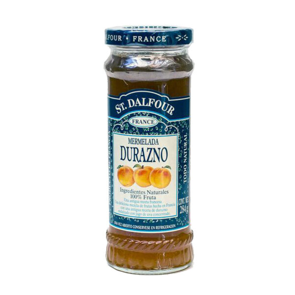 Mermelada de Durazno 100% fruta  sin azúcar añadida 284 grs Marca St Dalfour