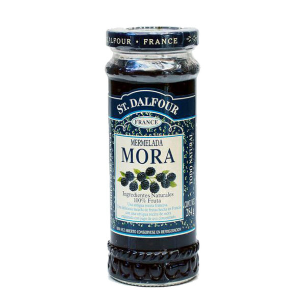 Mermelada de Mora 100 % fruta sin azúcar añadida 284 grs Marca St Dalfour