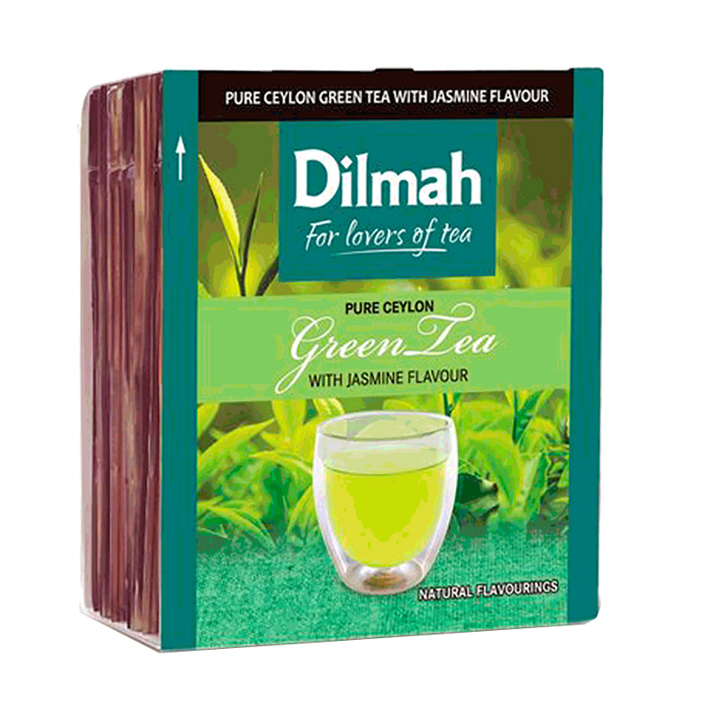 Té Verde Ceylán con Jazmín, 10 Bolsas, Marca Dilmah | Tremus