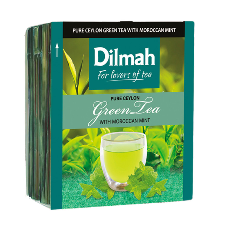 Té Verde Ceylán con Menta, 10 Bolsas, Marca Dilmah | Tremus