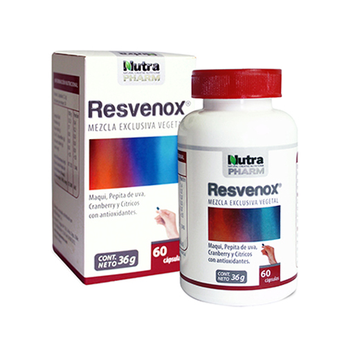 Resvenox Mezcla de Citricos con Antioxidantes 60 cápsulas Marca Nutrapharm