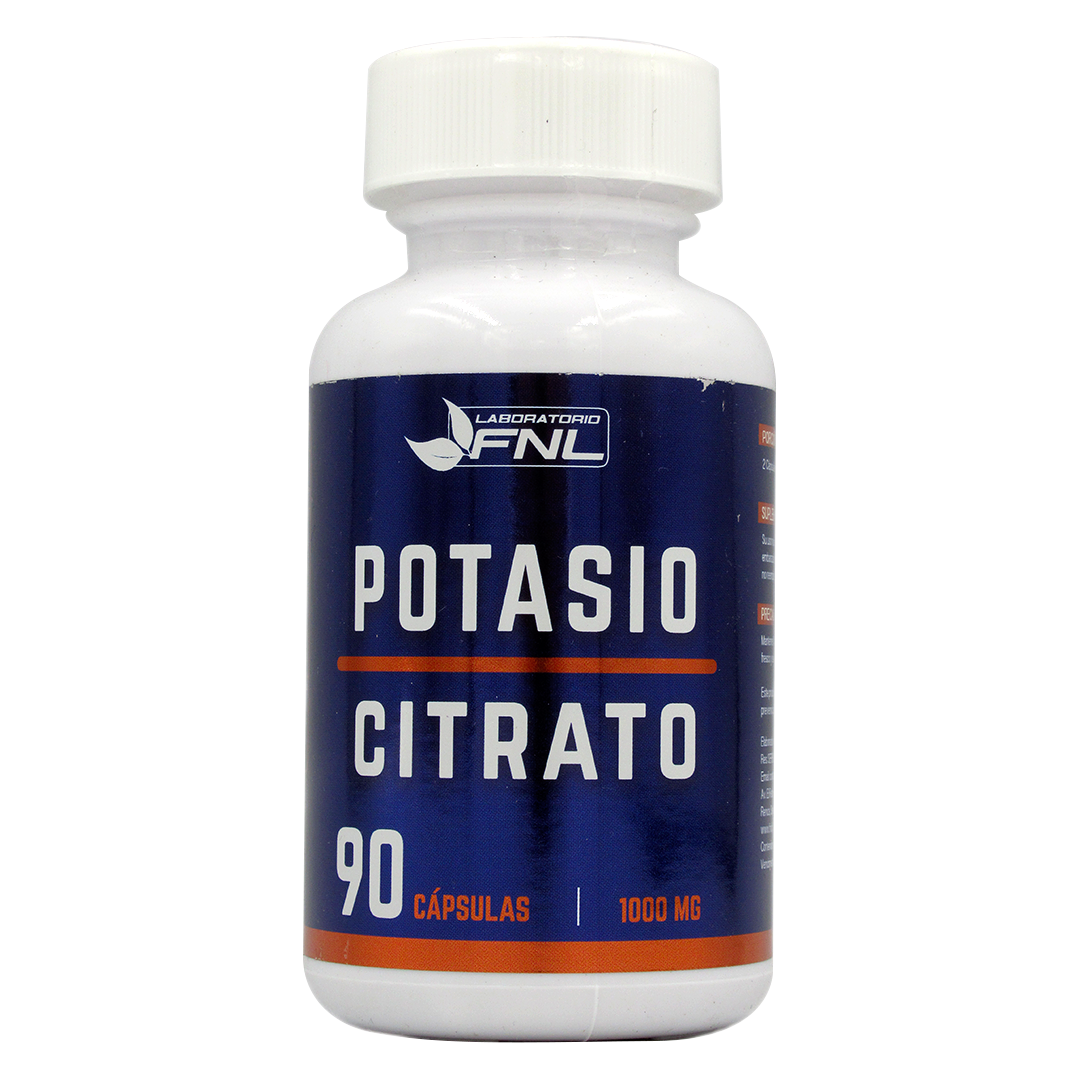 Potasio Citrato 1000 mg 90 cápsulas marca FNL - Tremus
