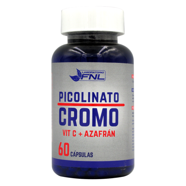Picolinato Cromo + Vit C + Azafran 60 cápsulas  marca FNL