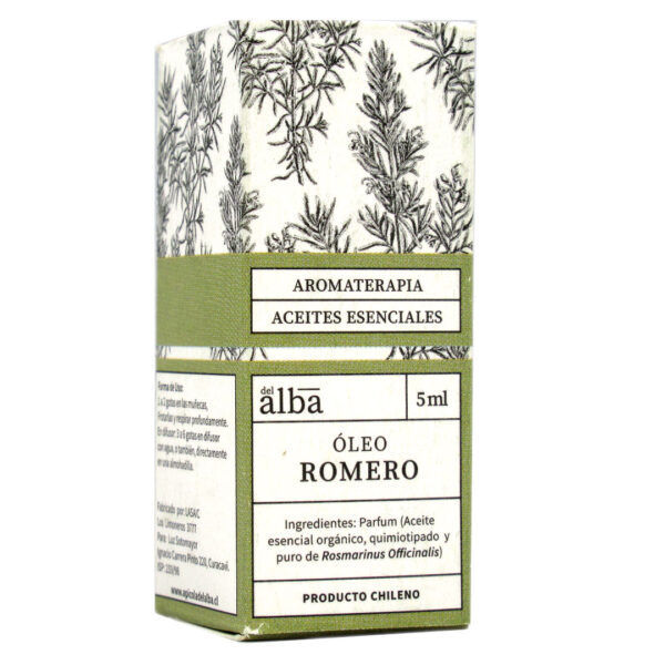 Aceite Esencial de Oleo Romero Organico 5 ml Marca Apicola del Alba
