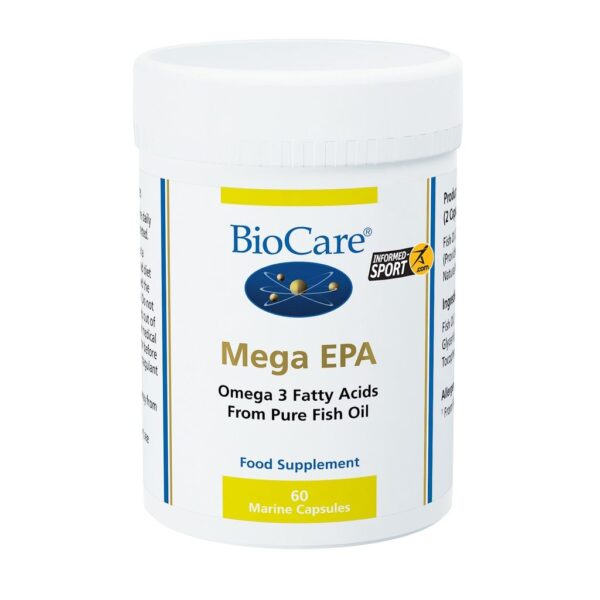 OMEGA 3 - MEGA EPA  aceite de pescado 60 cápsulas marca Biocare