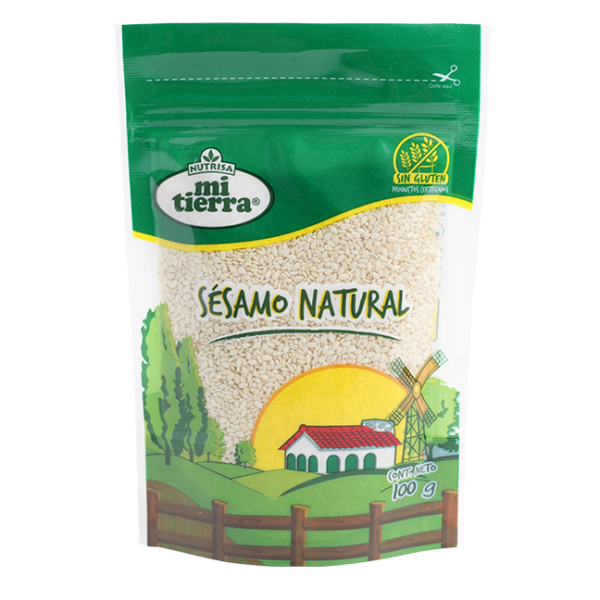 Semilla de Sesamo Natural Sin Gluten 100 grs Marca Mi Tierra