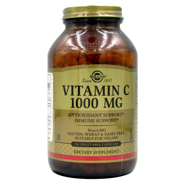 Vitamina C 1000 Mg Vegana 100 cápsulas Marca Solgar