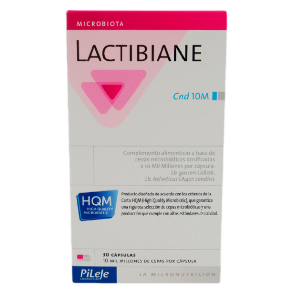 Lactibiane CND 10M Cepas Microbióticas dosificadas a 10 mil millones por capsula 30 cápsulas Marca L