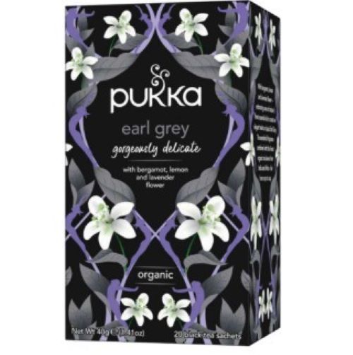 Té negro Gorgeous Earl Grey 20 Bolsas Marca Pukka