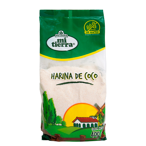 Harina de Coco 400 grs Marca Mi Tierra