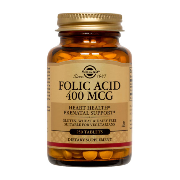 Ácido Fólico 400 Mcg Vegano 250 tabletas Marca Solgar 1 Ácido Fólico 400 Mcg Vegano 250 tabletas Marca Solgar